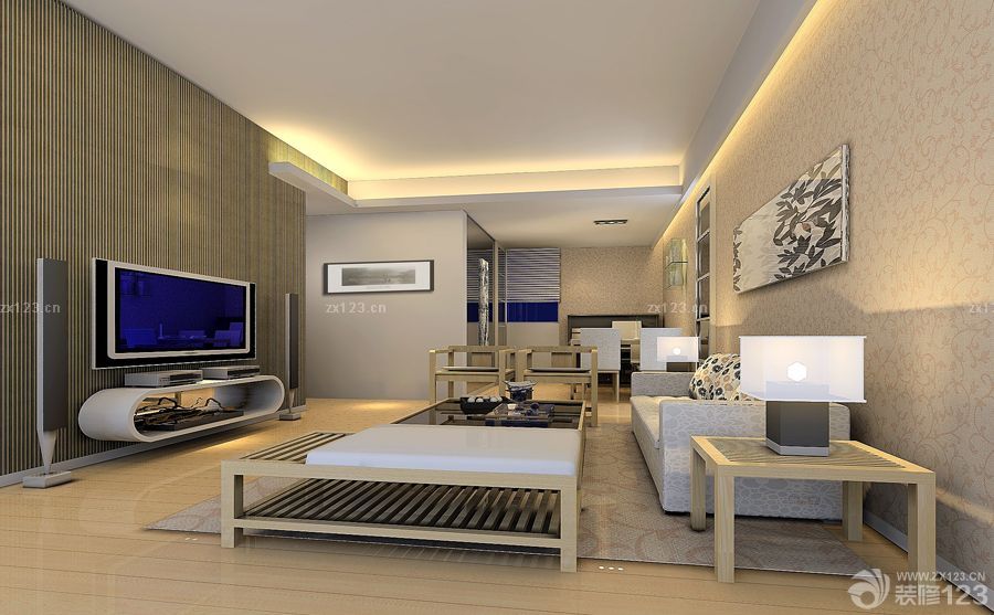 东南亚风格小户型客厅家装样板房