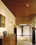 入户花园玄关实木橱柜装修实景图欣赏