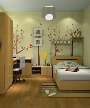 中式风格小户型儿童房设计图片欣赏2023