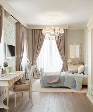 最新北欧风格40平米一居室卧室装修效果图欣赏 