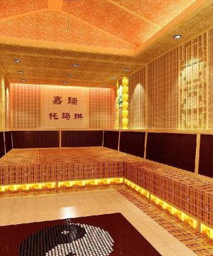 2025桑拿房形象墙设计效果图大全