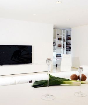 个性现代风格50平米小户型电视背景墙设计效果图欣赏