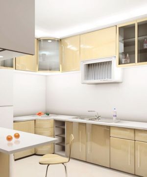 现代风格开放式厨房欧派橱柜设计效果图