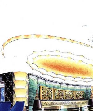 2025大型展厅手绘效果图片大全