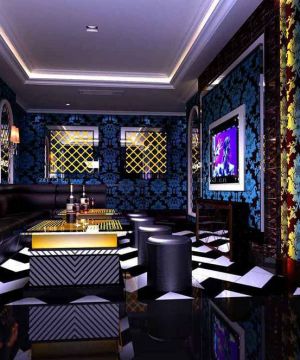 2025ktv包厢暗花壁纸设计效果图