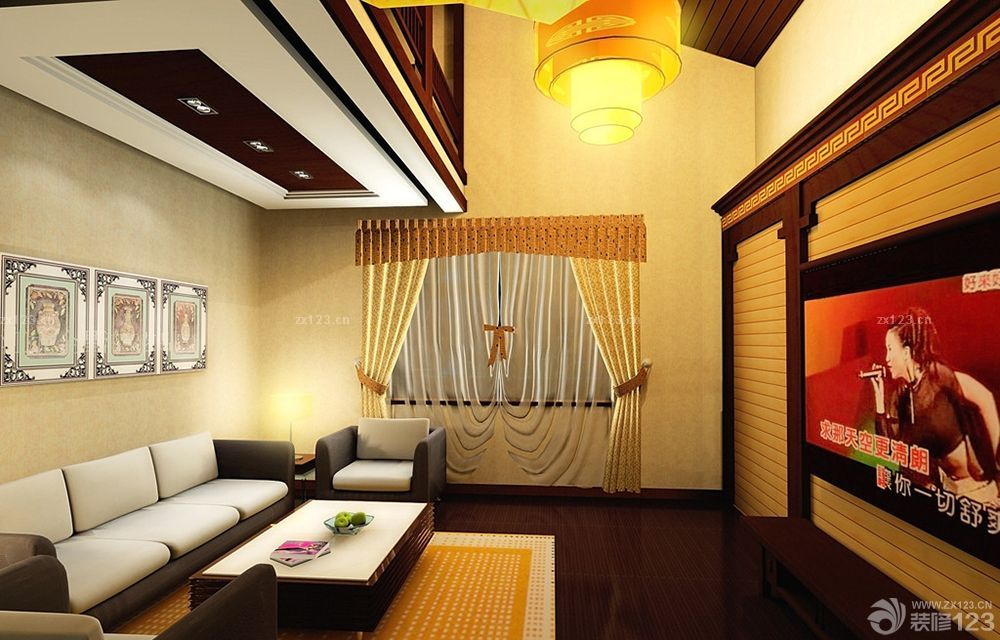 家庭ktv软包电视背景墙装修效果图片大全