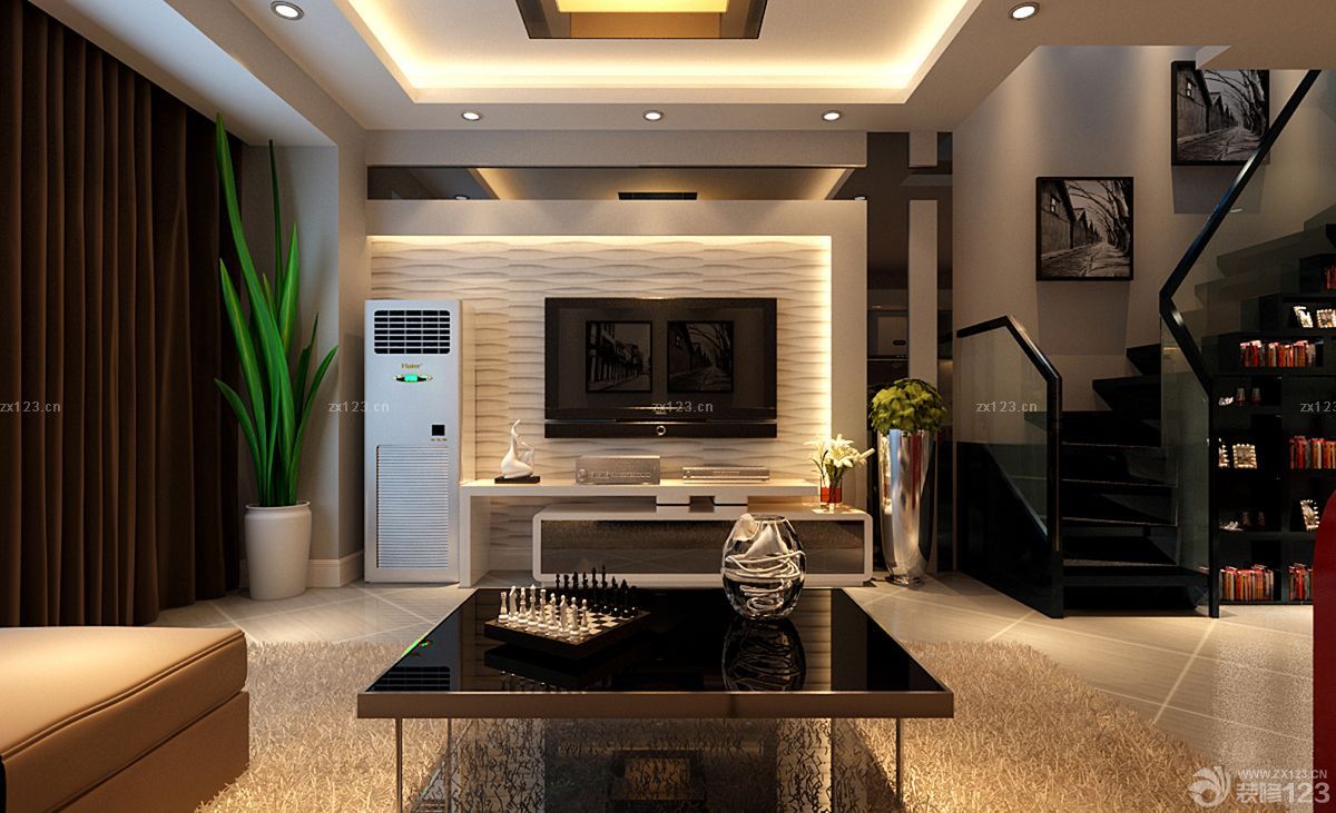 家装客厅楼梯扶手装修案例