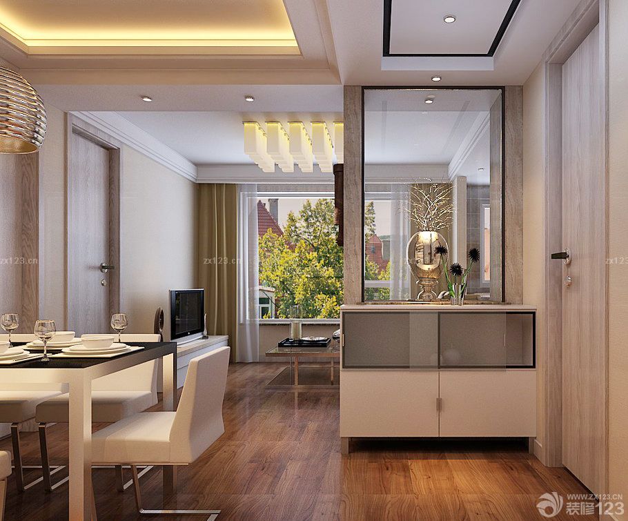 2025豪华中式风格客厅玄关鞋柜装修效果图