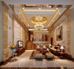 别墅内部欧式罗马柱装修效果图