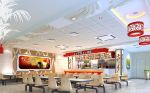 小型快餐店新中式装修风格效果图片