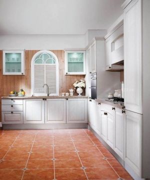 2023最新时尚简欧风格厨房整体橱柜面瓷砖图片