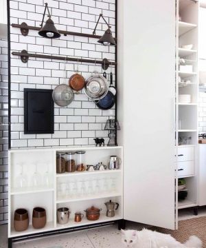 最新现代时尚简约风格厨房墙面瓷砖实景图大全