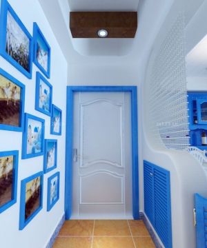 2023地中海小户型蓝色门框设计图片