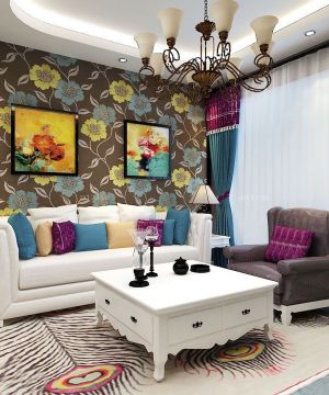 国外经典简欧风格小户型客厅设计案例图片