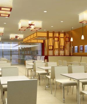 中式快餐店装修风格设计效果图欣赏