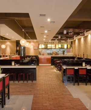 2025最新中式快餐店吊顶设计效果图大全