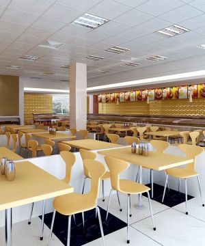 2025中式快餐店集成吊顶装修效果图大全