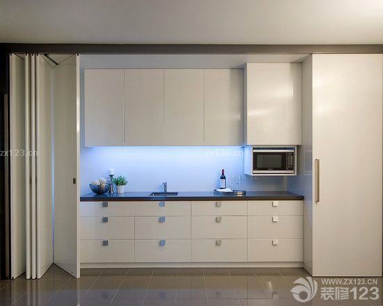 2023厨房简欧风格折叠门效果图欣赏