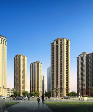 2025现代混搭风格商住楼效果图片大全