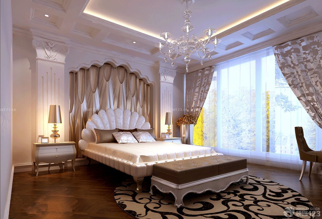 最新美式风格卧室室内装饰设计效果图
