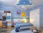 2023天空可爱长方形小户型儿童房间布置效果图
