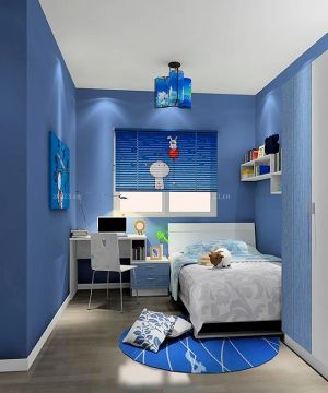 地中海清新小户型儿童房间布置效果图