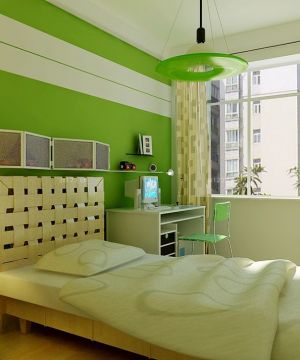 2025最新田园绿色小户型创意儿童房间布置效果图