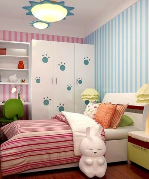 最新简约田园风格小户型儿童房间布置效果图欣赏