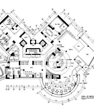 2023大型足浴会所平面设计图纸