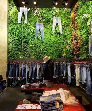 2023最新个性服装店墙面植物设计案例