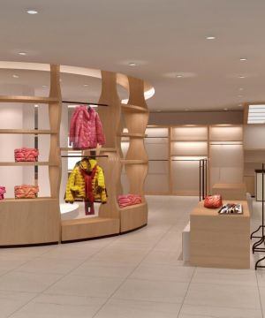 2025最新个性服装店木质展示架设计图