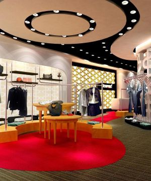 2025最新个性服装店吊顶造型图