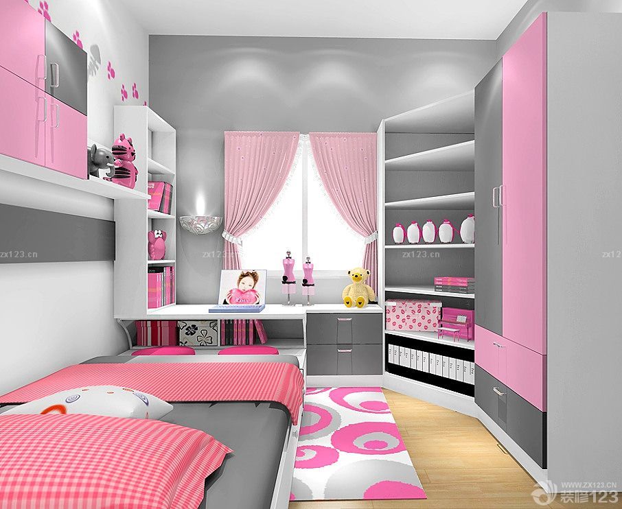 2025美式乡村风格儿童房窗帘布艺设计图片