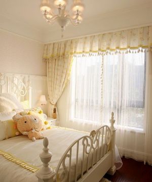 雅致欧式小空间儿童房窗帘布艺设计效果图欣赏