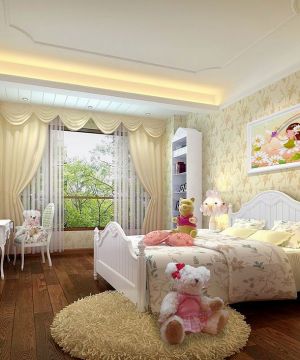 简欧风格小空间儿童房窗帘搭配设计效果图片大全