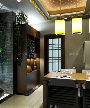 2023中式风格小型会所餐厅设计图片