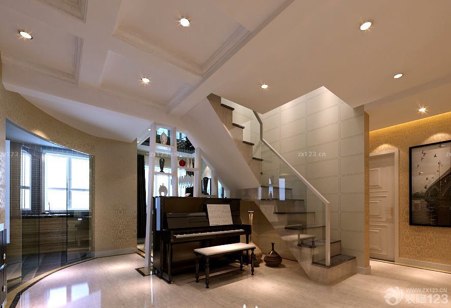 2025现代别墅房屋楼梯设计图片