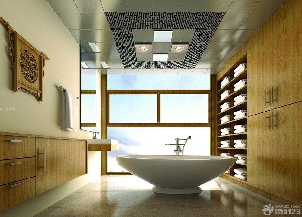 小浴室pvc扣板吊顶装修实景图欣赏