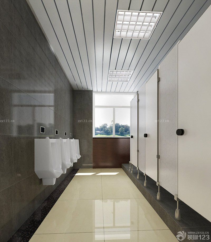 公共卫生间pvc扣板吊顶装修实景图欣赏