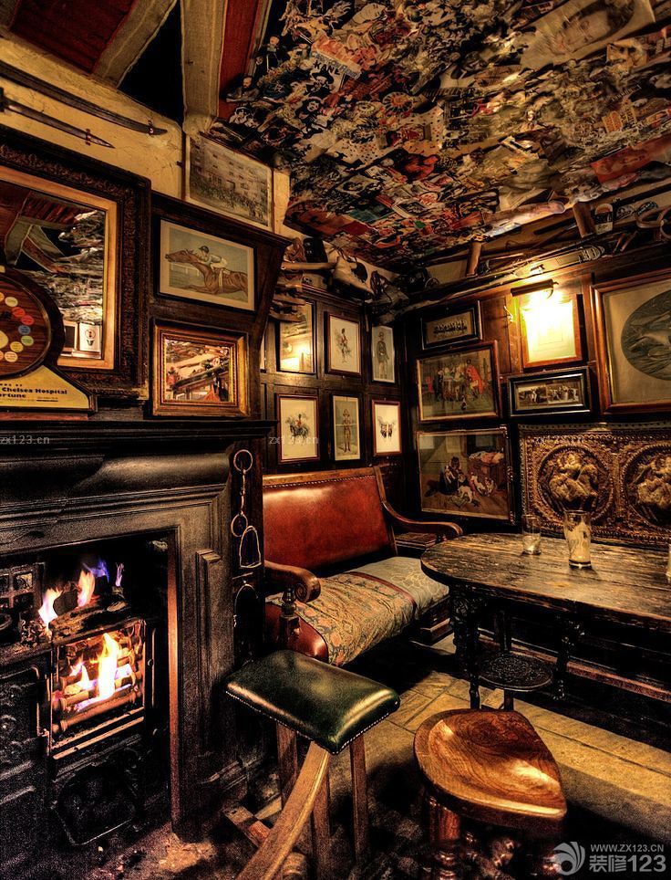 古典欧式小酒吧装修风格图片