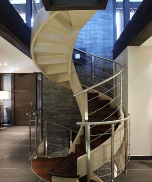 时尚简约风格房屋楼梯设计效果图大全