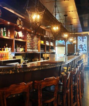 2023最新小酒吧美式乡村混搭装修风格效果图