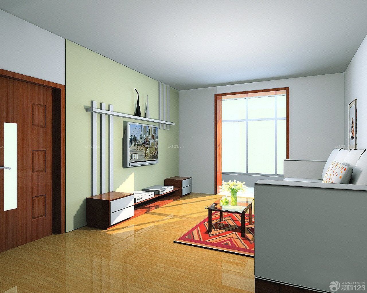 最新现代风格电视背景墙隐形门装修设计效果图欣赏