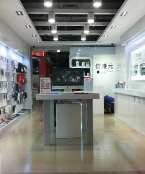 现代风格电脑店面装修实景图欣赏