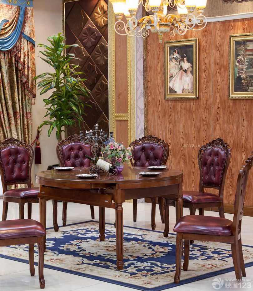 2025最新古典主义风格折叠餐桌图片欣赏