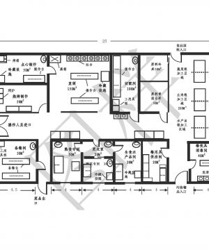 最新高档休闲会所公共卫生间平面图