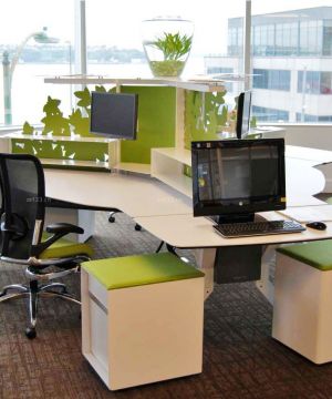 小型办公室办公桌椅设计样板大全
