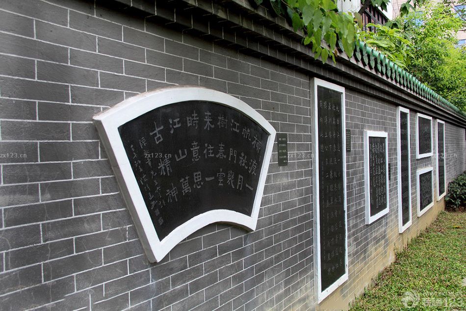 简约中式风格复古围墙护栏图片