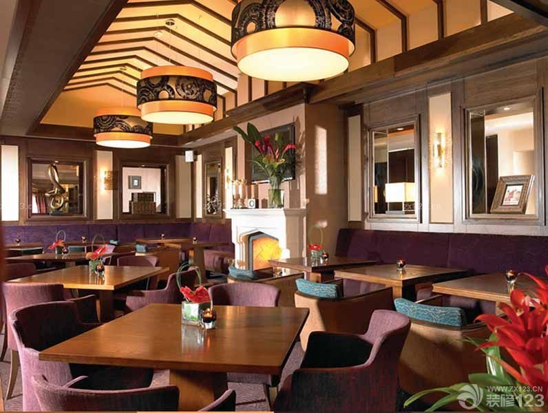 2025最新快餐店中式混搭风格装饰实景图