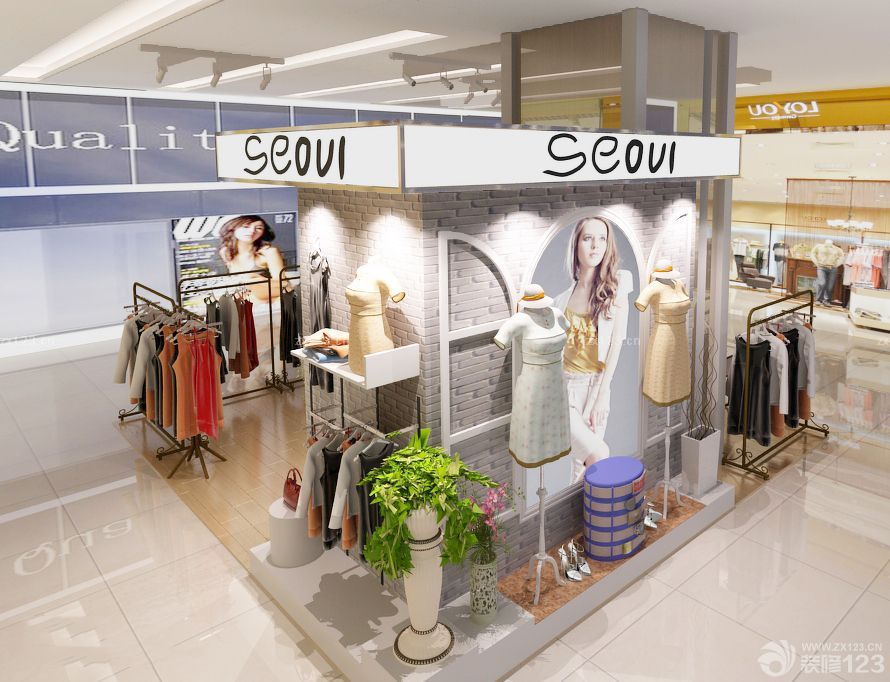2025小面积时尚女装服装店面设计图片大全